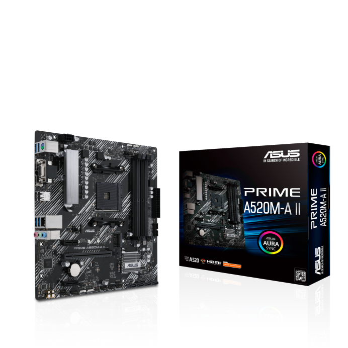 ASUS PRIME A520M-A II 보드 레이아웃