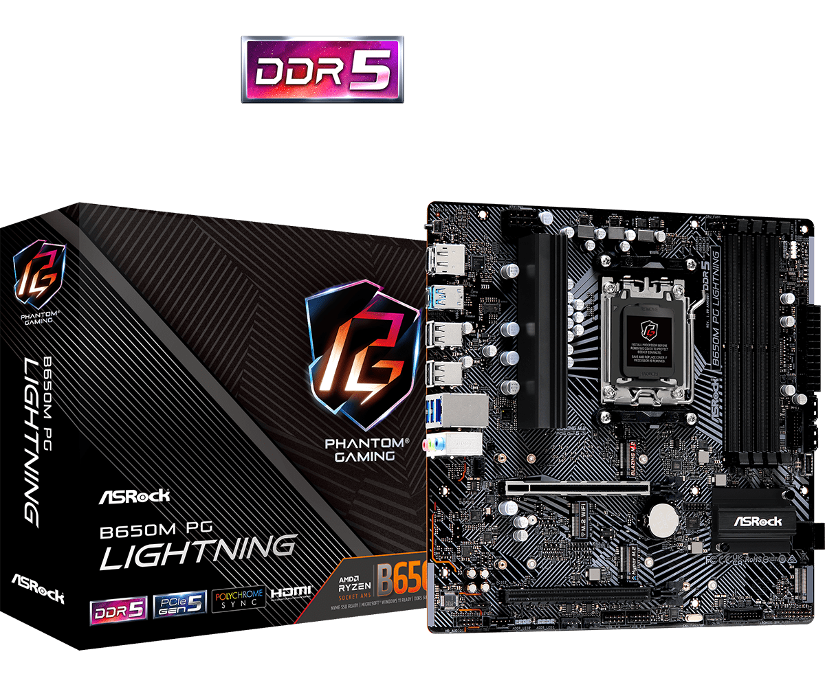 ASRock B650M PG Lightning 보드 레이아웃 L1