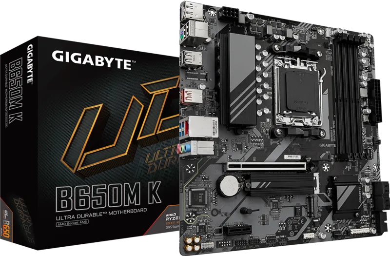 GIGABYTE B650M K 보드 레이아웃