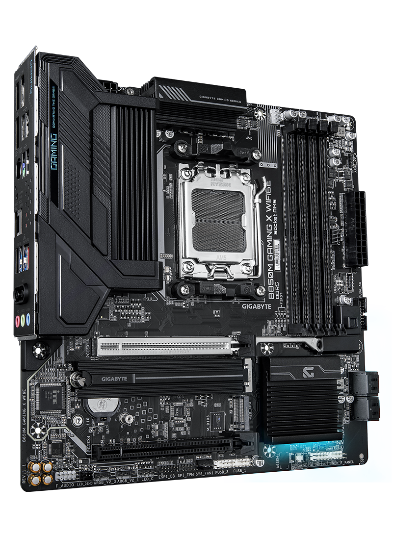 GIGABYTE B850M GAMING X WIFI6E 보드 레이아웃